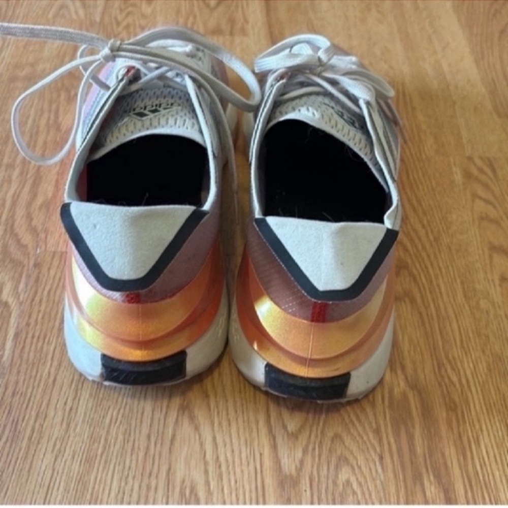 Adidas Pink and White Sneakers with Cushioned Sole - Picture 3 of 8
